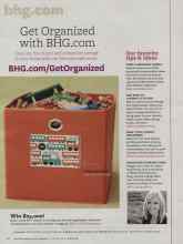 Better Homes & Gardens January 2013 Magazine Article: Get Organized with BHG.com