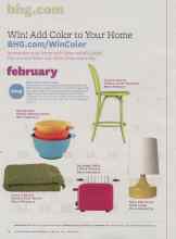 Better Homes & Gardens February 2013 Magazine Article: Win! Add Color to Your Home