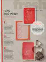 Better Homes & Gardens February 2013 Magazine Article: Rosy, cozy winter
