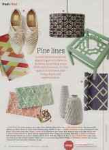 Better Homes & Gardens February 2013 Magazine Article: Fine lines
