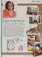 Better Homes & Gardens February 2013 Magazine Article: Elaine to the Rescue!