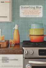 Better Homes & Gardens February 2013 Magazine Article: Something Blue