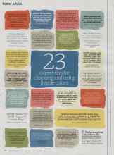 Better Homes & Gardens February 2013 Magazine Article: 23 expert tips for choosing and using livable colors