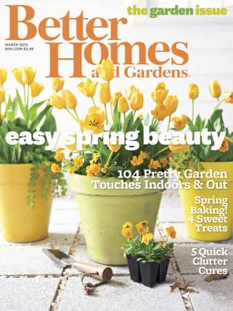 Better Homes & Gardens March 2013 Magazine Cover