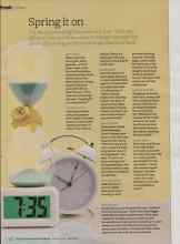 Better Homes & Gardens March 2013 Magazine Article: Spring it on