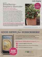 Better Homes & Gardens March 2013 Magazine Article: BrazelBerries Raspberry Shortcake