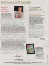 Better Homes & Gardens April 2013 Magazine Article: Refresh, renew, improve