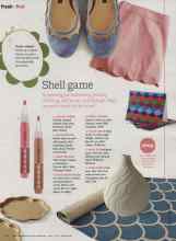 Better Homes & Gardens April 2013 Magazine Article: Shell game