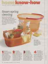 Better Homes & Gardens April 2013 Magazine Article: Smart spring cleaning