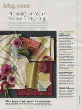 Better Homes & Gardens May 2013 Magazine Article: Get inspired!