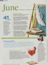 Better Homes & Gardens June 2013 Magazine Article: Beach flavored