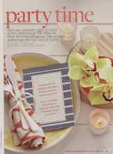 Better Homes & Gardens June 2013 Magazine Article: Party time