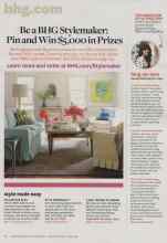 Better Homes & Gardens September 2013 Magazine Article: Be a BHG Stylemaker: Pin and Win $5,000 in Prizes