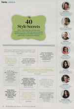 Better Homes & Gardens September 2013 Magazine Article: 40 Style Secrets