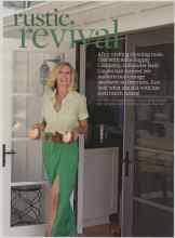 Better Homes & Gardens September 2013 Magazine Article: Rustic revival