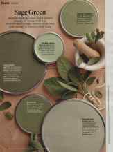 Better Homes & Gardens October 2013 Magazine Article: Sage Green