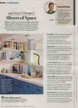 Better Homes & Gardens October 2013 Magazine Article: Apartment Therapist Slivers of Space