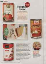 Better Homes & Gardens October 2013 Magazine Article: Pumpkin Puree