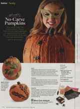 Better Homes & Gardens October 2013 Magazine Article: Get Crafty No-Carve Pumpkins