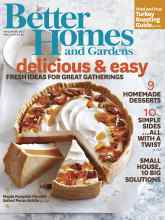 Better Homes & Gardens November 2013 Magazine Cover