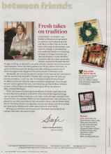 Better Homes & Gardens December 2013 Magazine Article: Fresh takes on tradition