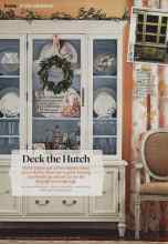 Better Homes & Gardens December 2013 Magazine Article: Deck the Hutch