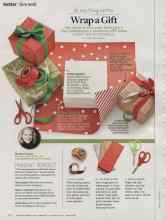 Better Homes & Gardens December 2013 Magazine Article: Do one thing better Wrap a Gift