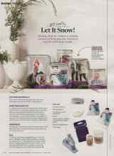 Better Homes & Gardens December 2013 Magazine Article: Get crafty Let It Snow!