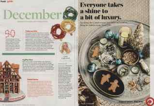 Better Homes & Gardens December 2013 Magazine Article: Page 18