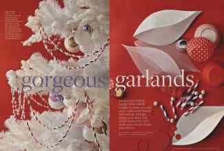 Better Homes & Gardens December 2013 Magazine Article: Gorgeous Garlands