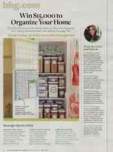 Better Homes & Gardens January 2014 Magazine Article: Storage tips & tricks