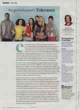 Better Homes & Gardens January 2014 Magazine Article: The good kid project: Tolerance