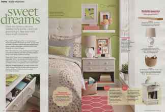 Better Homes & Gardens January 2014 Magazine Article: Sweet dreams