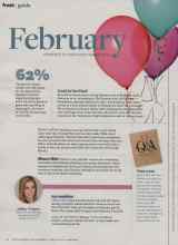 Better Homes & Gardens February 2014 Magazine Article: 62%