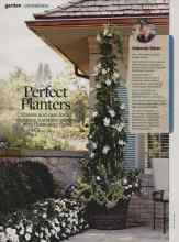 Better Homes & Gardens March 2014 Magazine Article: Perfect Planters