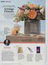 Better Homes & Gardens March 2014 Magazine Article: Do one thing better Arrange Flowers