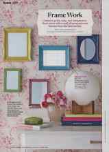 Better Homes & Gardens April 2014 Magazine Article: Frame Work