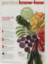 Better Homes & Gardens April 2014 Magazine Article: RAINBOW CROPS