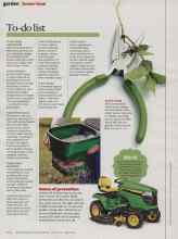 Better Homes & Gardens April 2014 Magazine Article: To-do list