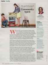 Better Homes & Gardens April 2014 Magazine Article: The good kid project Community Spirit