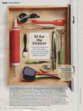 Better Homes & Gardens May 2014 Magazine Article: 10 for the Drawer