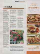 Better Homes & Gardens June 2014 Magazine Article: To-do list