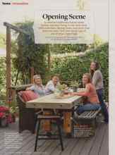 Better Homes & Gardens July 2014 Magazine Article: Opening Scene