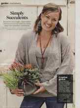 Better Homes & Gardens July 2014 Magazine Article: Simply Succulents