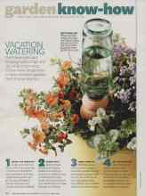 Better Homes & Gardens July 2014 Magazine Article: VACATION WATERING