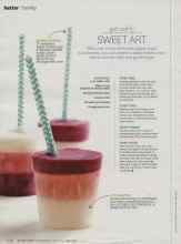 Better Homes & Gardens July 2014 Magazine Article: Get crafty SWEET ART