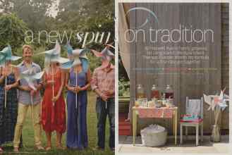 Better Homes & Gardens July 2014 Magazine Article: A new spin on tradition