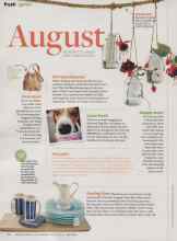 Better Homes & Gardens August 2014 Magazine Article: Happy ways