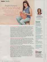 Better Homes & Gardens August 2014 Magazine Article: SELF-DISCIPLINE