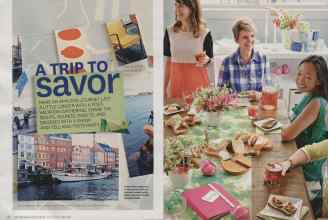 Better Homes & Gardens August 2014 Magazine Article: A TRIP TO savor